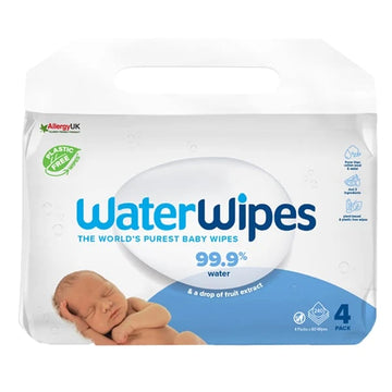 WaterWipes Μωρομάντηλα 99.9% Νερό 4 Pack - Τα πιο αγνά μωρομάντηλα για το ευαίσθητο δέρμα